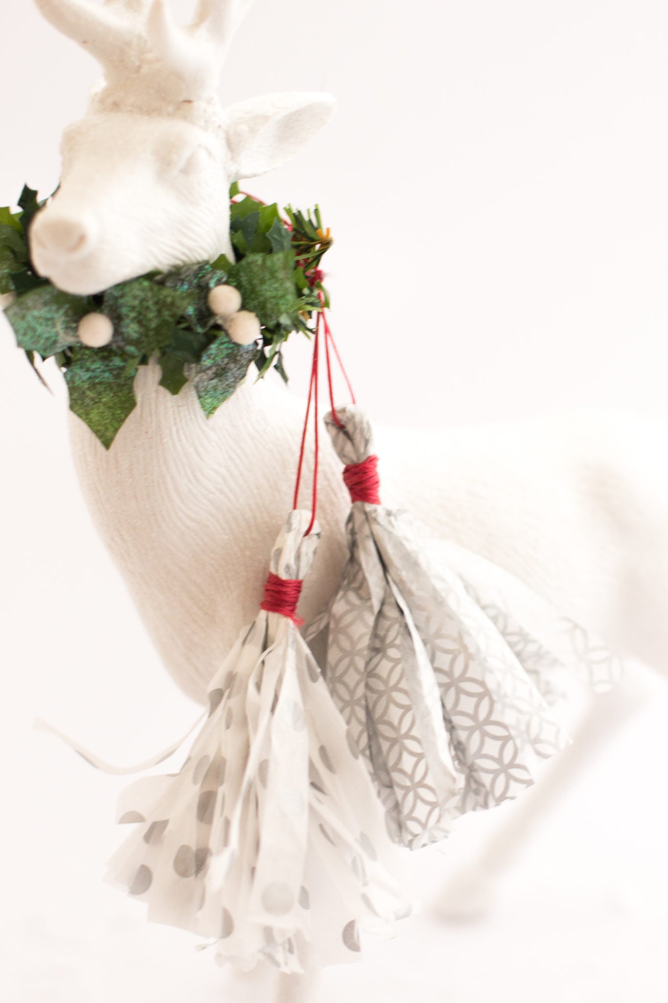 diy tissue paper fringe tassel