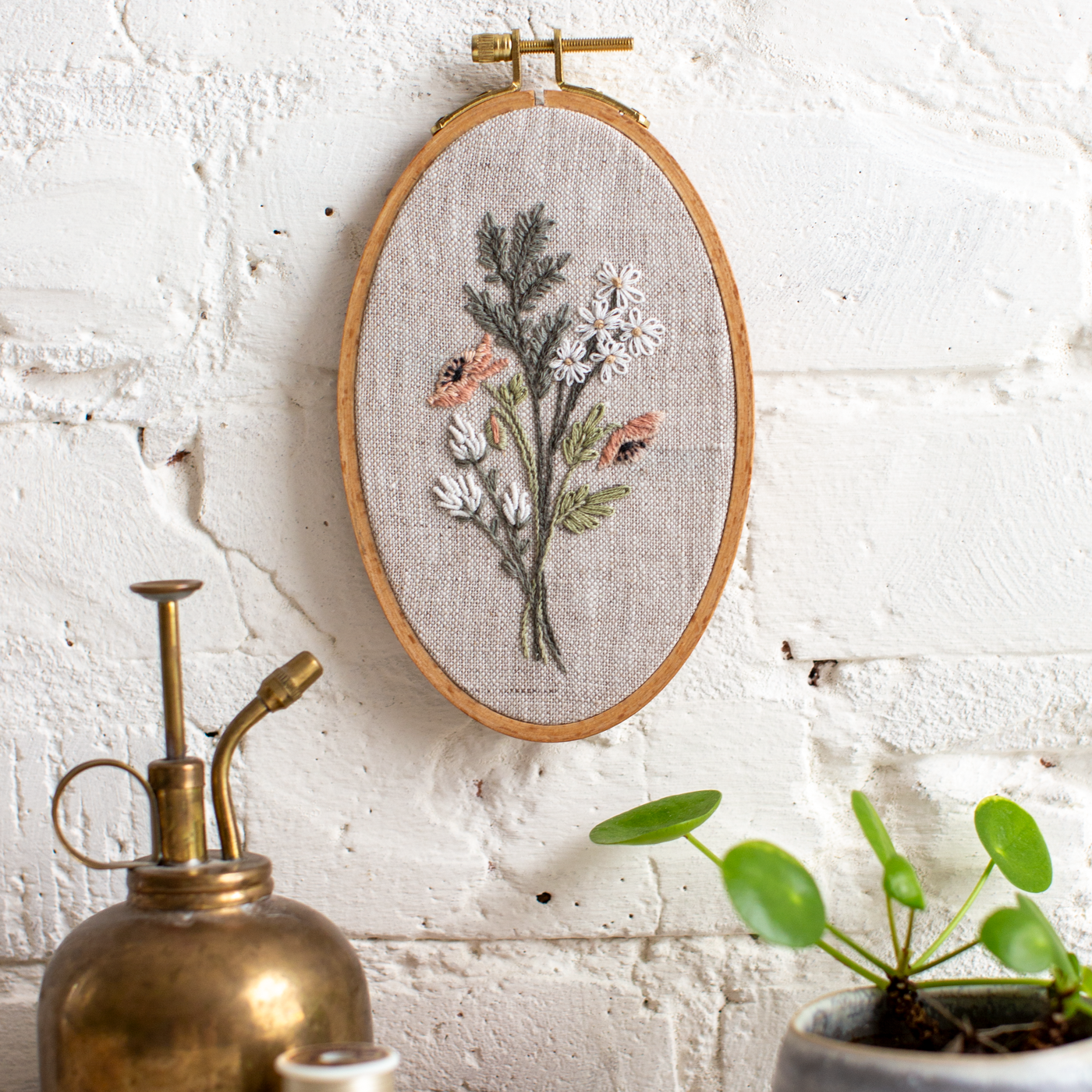 Botanical Bouquet Embroidery Kit