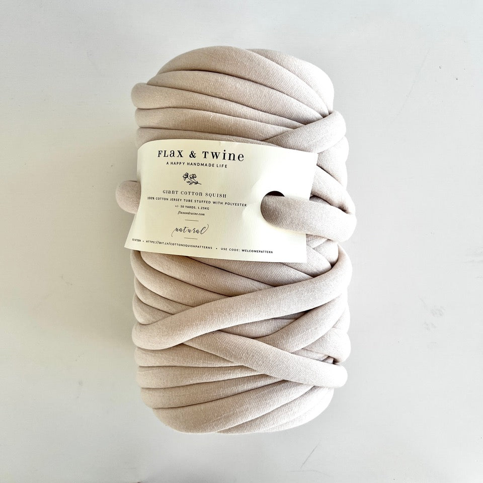 Flax & Twine Giant Cotton Squish in Natural