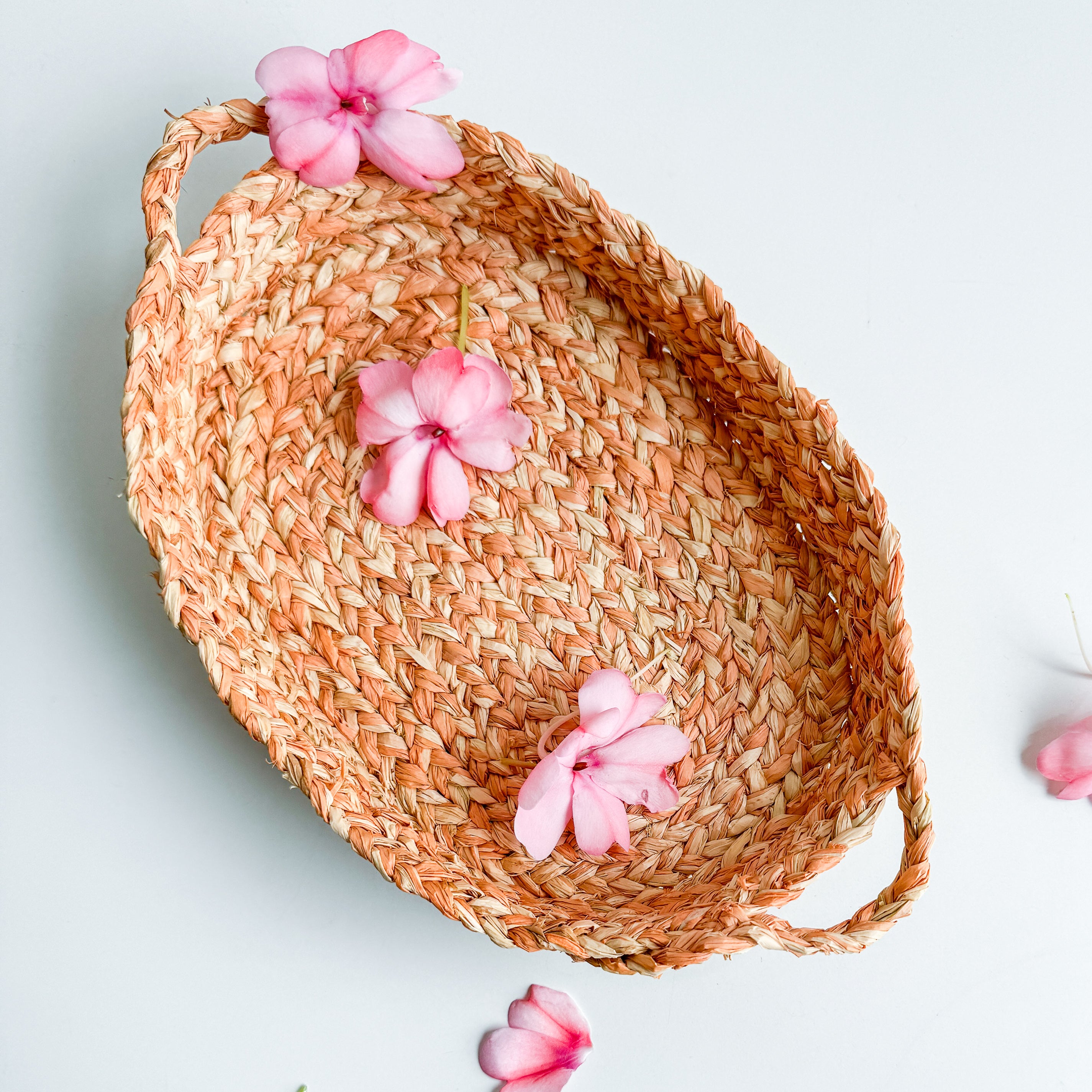 Tyler Tray Coiled Braided Basket Kit with Flower Blooms