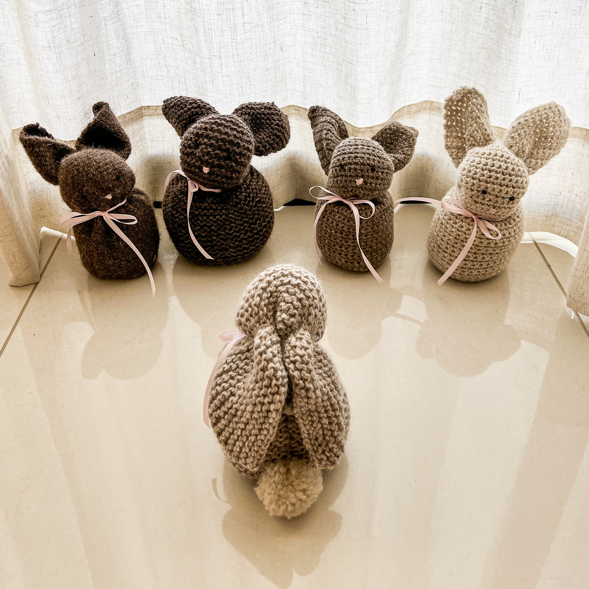 Easy Bunny Pattern - Knit, Crochet or Weave