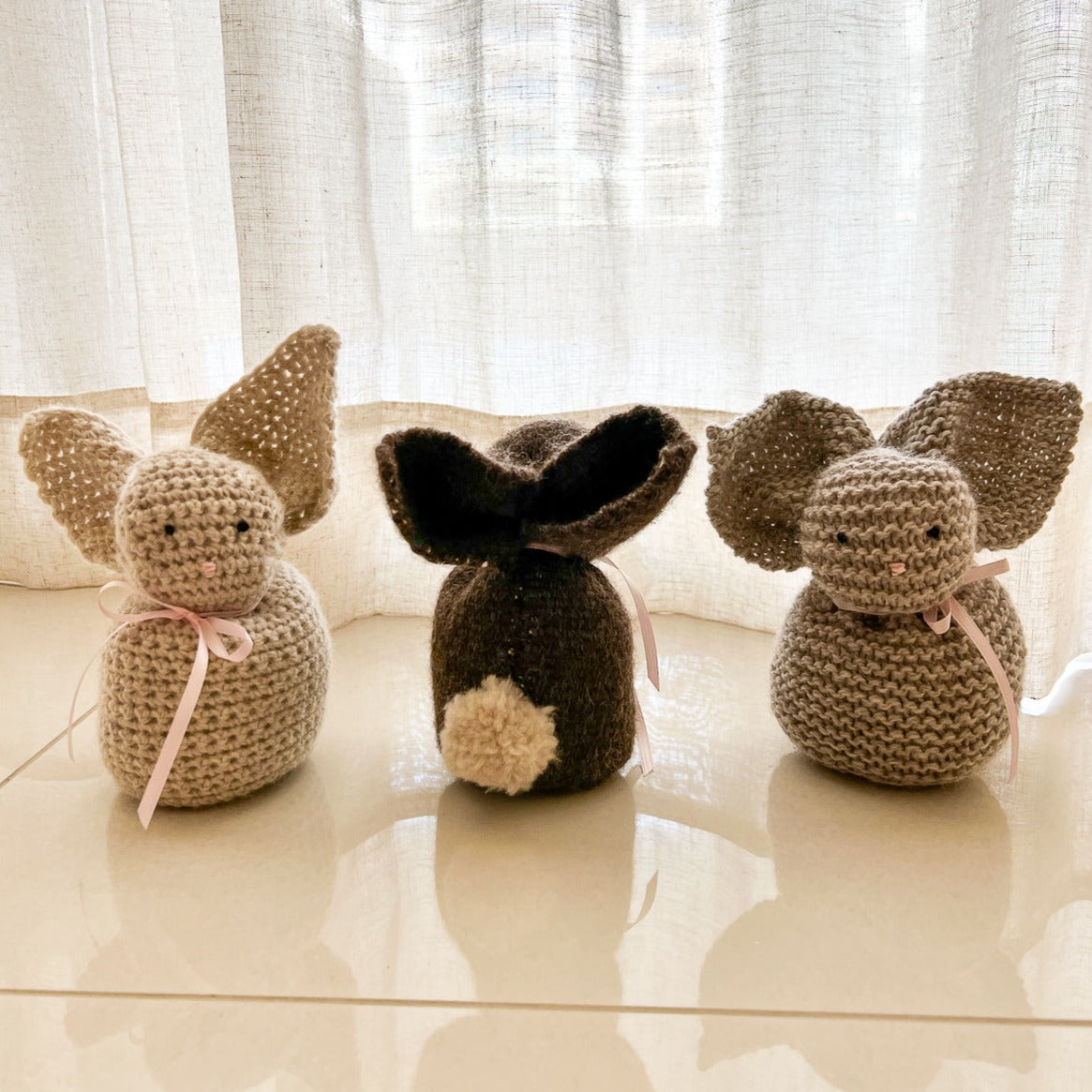 Easy Bunny Pattern - Knit, Crochet or Weave