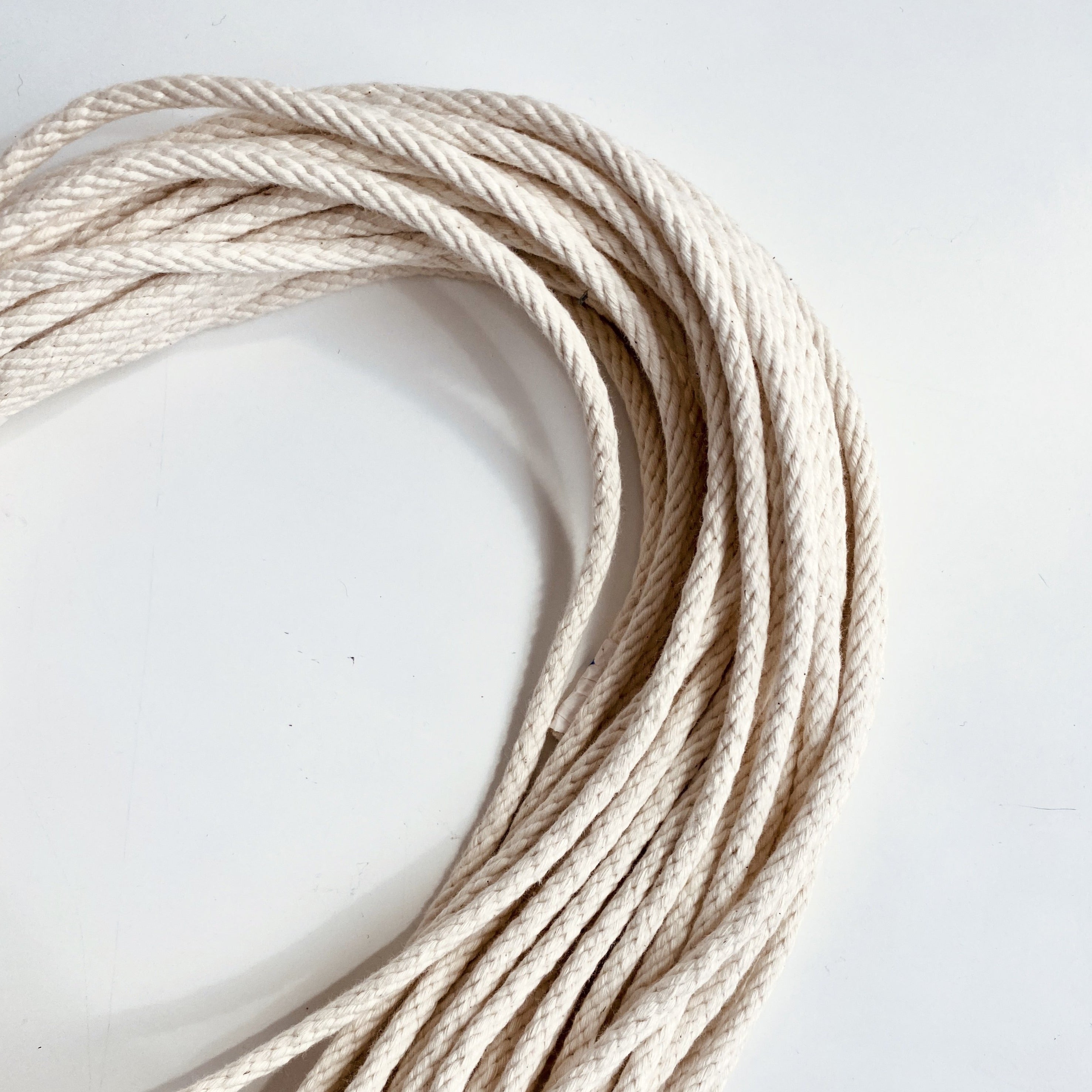 7/32" 100%  Braided Cotton Rope