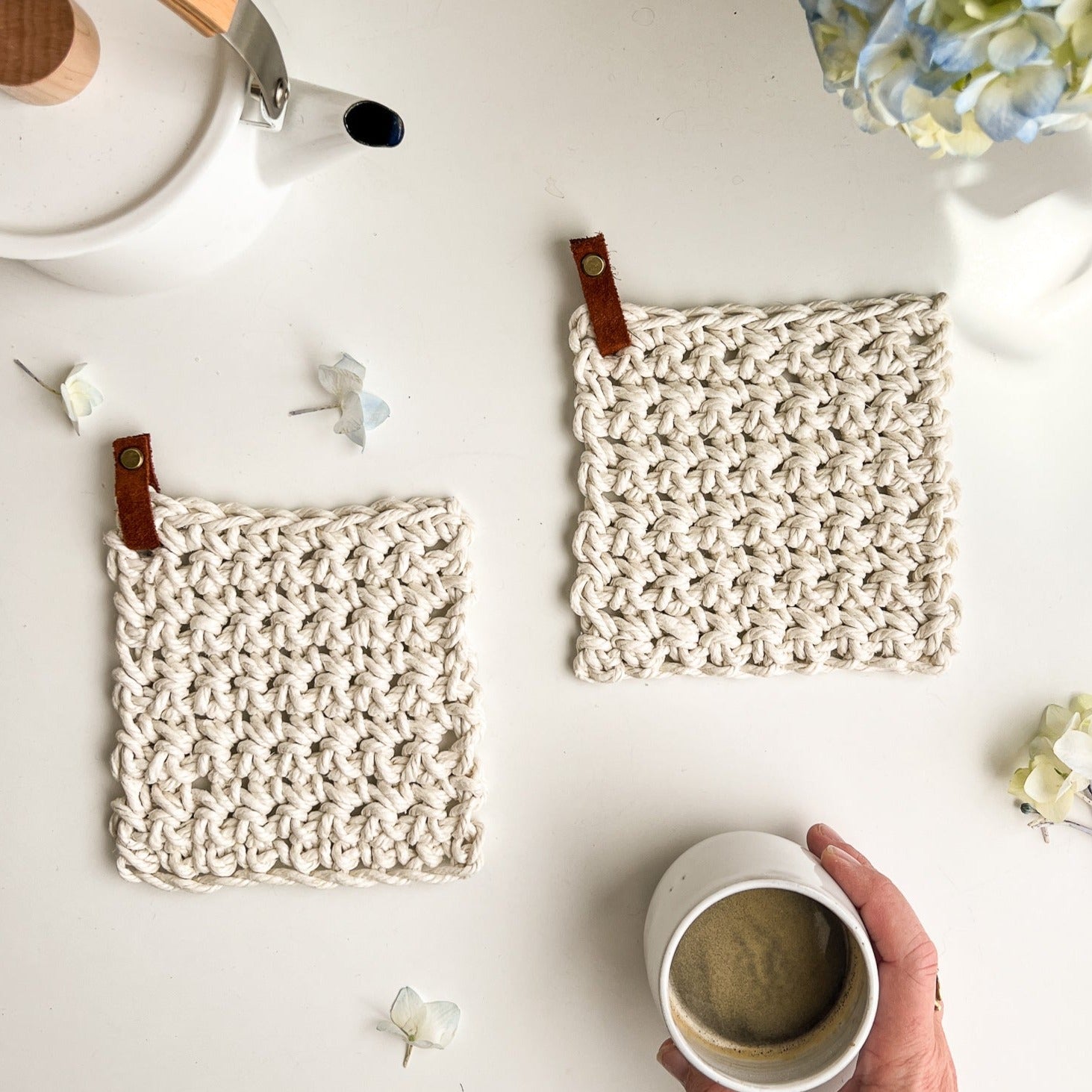Pauline Flax Potholders Pattern